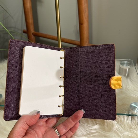 Authentic Louis Vuitton Yellow & Purple Epi Leather Organizer w/LV 2024 Insert - Picture 6 of 16